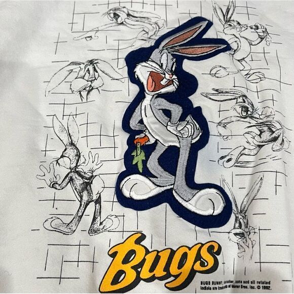 Vintage Looney Tunes 1992 Bugs Bunny Crewneck Sweatshirt Men’s XL - Picture 4 of 5